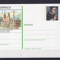 BRD / Bund 1981 Sonderpostkarte Naposta ´81 PSo 6 ungebraucht