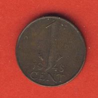 Niederlande 1 Cent 1948