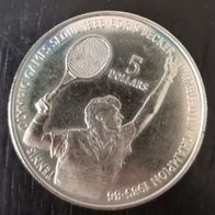 NU : Niue 5 Dollars Boris Becker 1987