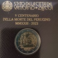 V : Vatikan 2 Euro 500. Todestag Perugino 2023