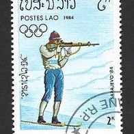 Laos Sondermarke " Olympische Winterspiele " Michelnr. 700 o