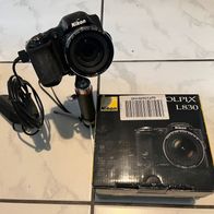 Nikon Coolpix L830 Digitalkamera 16 Megapixel, 34-Fach Opt. Zoom, 3" Display