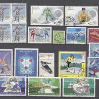 19 Briefmarken - Motiv: Olympische Winterspele - 1439