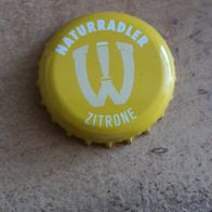 Kronkorken Wernesgrüner Naturradler Zitrone gelb