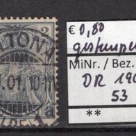 Deutsches Reich 1900 Freimarke: Germania (I) MiNr. 53 gestempelt