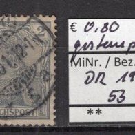 Deutsches Reich 1900 Freimarke: Germania (I) MiNr. 53 gestempelt -1-