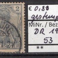 Deutsches Reich 1900 Freimarke: Germania (I) MiNr. 53 gestempelt -3-