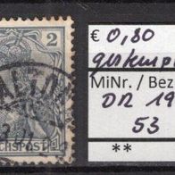 Deutsches Reich 1900 Freimarke: Germania (I) MiNr. 53 gestempelt -7-