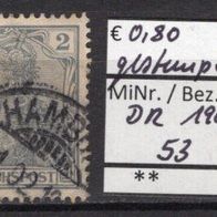 Deutsches Reich 1900 Freimarke: Germania (I) MiNr. 53 gestempelt -8-