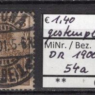 Deutsches Reich 1900 Freimarke: Germania (I) MiNr. 54 a gestempelt