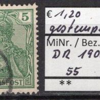 Deutsches Reich 1900 Freimarke: Germania (I) MiNr. 55 gestempelt -2-