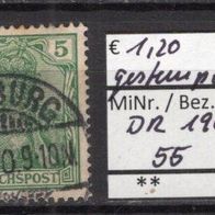 Deutsches Reich 1900 Freimarke: Germania (I) MiNr. 55 gestempelt -12-
