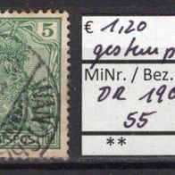 Deutsches Reich 1900 Freimarke: Germania (I) MiNr. 55 gestempelt -13-