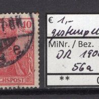 Deutsches Reich 1900 Freimarke: Germania (I) MiNr. 56 a gestempelt