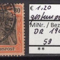 Deutsches Reich 1900 Freimarke: Germania (I) MiNr. 59 gestempelt