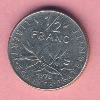 Frankreich 1/2 Franc 1978