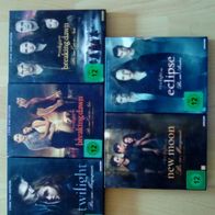Die Twilight Saga, Teil 1-5(kompl.).2 Disc Fan Edition-im Schuber-.