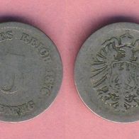 Kaiserreich 5 Pfennig 1876 D