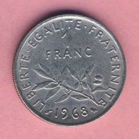 Frankreich 1 Franc 1968