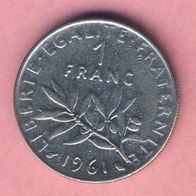 Frankreich 1 Franc 1961