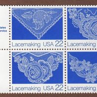 USA 1987 Volkskunst 4er Block Mi.1936 - 1939 mit Coby Postfrisch