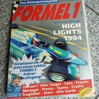 Formel 1 Das Rennsportmagazin 1/1995 High Lights 1994