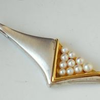 Design Anhänger für Kette. Signiert, Meistemarke, 925 S. Bijou Jeunesse, Pforzheim,