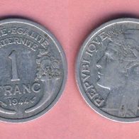 Frankreich 1 Franc 1944 Horn