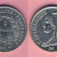 Frankreich 1 Franc 1992 200 Jahre Französische Republik