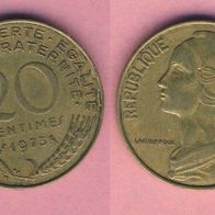 Frankreich 20 Centimes 1973