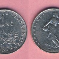 Frankreich 1 Franc 1974