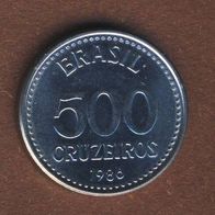 Brasilien 500 Cruzeiros 1986