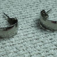 Ohrringe Ohrhänger Ohrstecker Farbe: Silber D:1,5cm