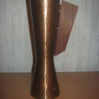 Vintage Blumenvase, Kupfer mit Holzgriff ---------11/22---- badkart6----2----