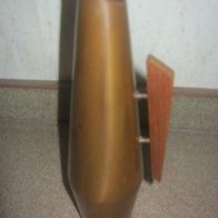 Vintage Blumenvase, Kupfer , Holzgriff -------11/22-------