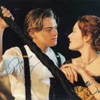 Kate Winslet + Leonardo DiCaprio (Titanic) - orig. sign. Grossfoto (2)