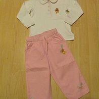 superniedlicher 2teiler (Hose rosa + Shirt ) Winnie Pooh / H&M Gr.86/92 (0115)