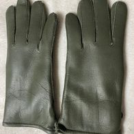 Herren Echt Leder Handschuh Winter Größe 10,5 bzw. XL in grün oliv Neu!!!