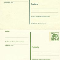 2 normale Postkarte mit Bund Michel-Nr. 916 und 1038 - bitte ansehen - 2133