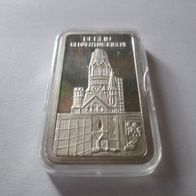 Silberbarren Degussa Berlin Gedächtniskirche, 1oz 999 Silber