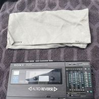 SONY WA 8000 Auto Reverse Kassette Player / FM MW SW Weltempfänger Radio / Alarm
