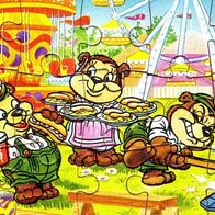 Ü-Ei Puzzle 1996 - Top Ten Teddys in Volksfeststimmung - obere linke Ecke + BPZ