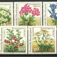 Bund / Nr. 1505 - 1509 Blumen postfrisch
