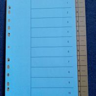 Leitz 1658 Karton-Register DIN A4 Ordner-Trennblätter 10 tlg NEU