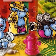 Ü-Ei Puzzle 1997 - Happy Hippo Holliwood - obere rechte Ecke + BPZ