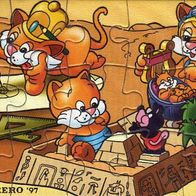 Ü-Ei Puzzle 1997 - Miezi Cats - untere rechte Ecke + BPZ