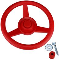 Rotes Piratenschiff-Steuerrad Für Spielturm – Ø 34 Cm, Kunststoff, Freidrehend, Mit Befestigung