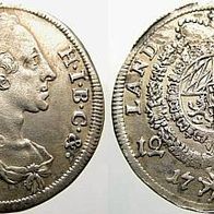 Bayern 12 Kreuzer 1752 Maximilian III. Joseph (1745-1777) f. vz