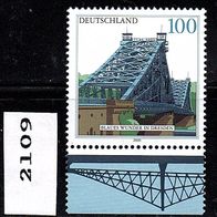 Bn258 - Bundesrepublik - Mi. Nr. 2109 Brücken: Elbbrücke "Blaues Wunder" Dresden * *