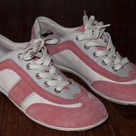 Sportschuhe für Mädchen, rosa/ weiß, Richter, Größe 34, Sneaker, Turnschuhe